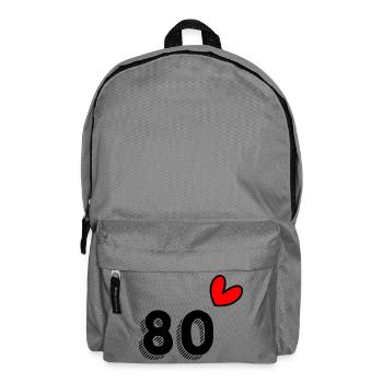 80. 80 YEARS. 80th ANNIVERSARY. 80 YEARS ANNIVERSARY. - Backpack - elephant grey - Front
