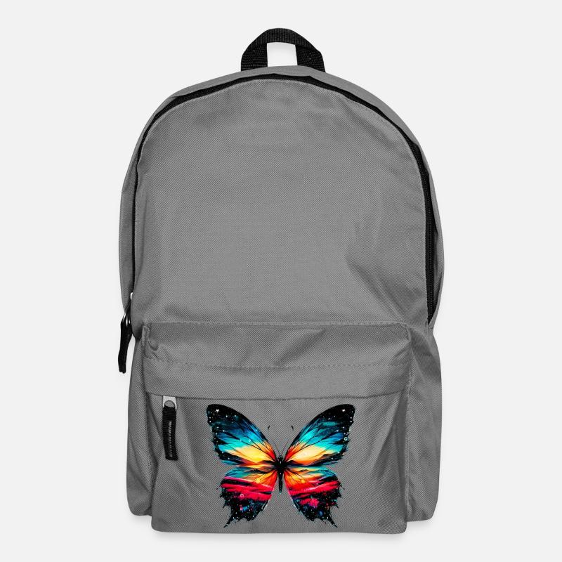 Schmetterling - Rucksack - Mittelgrau