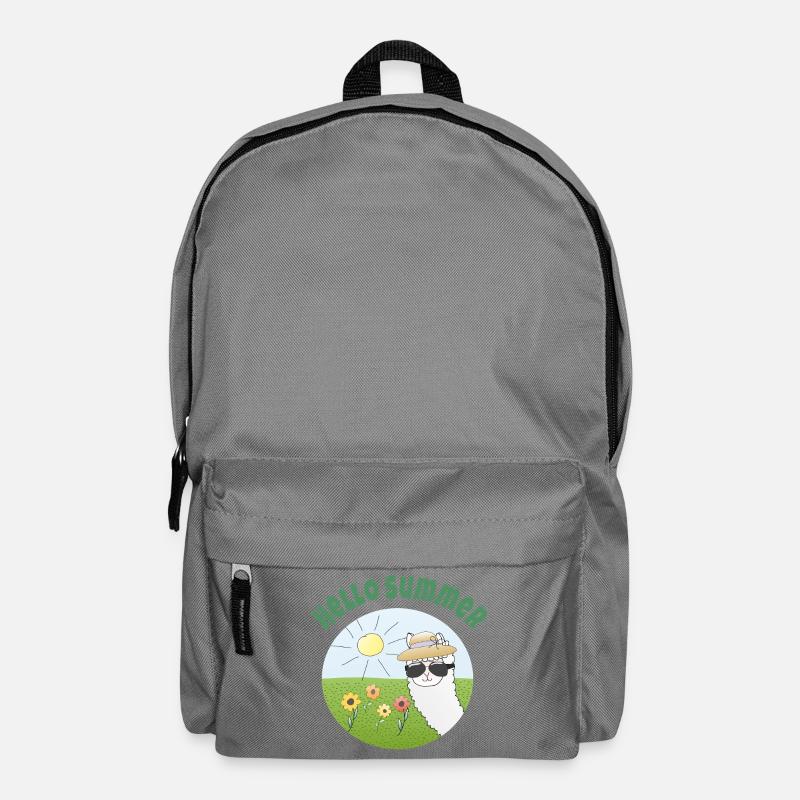 Hello Summer: Sonnenscheinalpaka - Rucksack - Mittelgrau