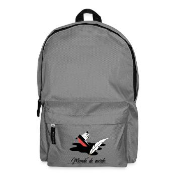 Scheißwelt - Rucksack - Mittelgrau - Vorne