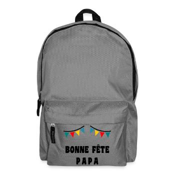 HAPPY FATHER'S DAY. DAD. FATHER'S DAY. FATHER - Backpack - elephant grey - Front