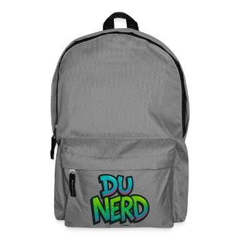 Design nerd avec dégradé - Sac à dos - gris éléphant - Devant