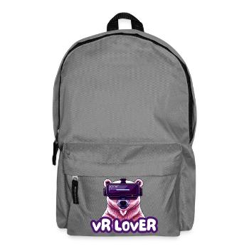 VR Bär mit Virtual Reality Brille - Rucksack - Mittelgrau - Vorne