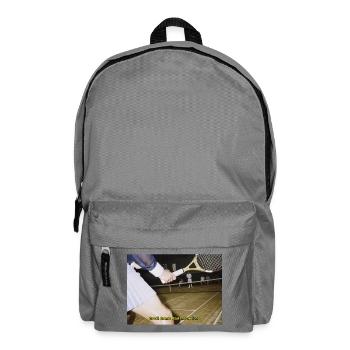 Tennis Match Humor Quote - Backpack - elephant grey - Front