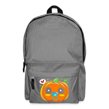 Gender Reveal Halloween Team Boy - Backpack - elephant grey - Front