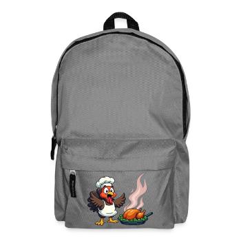Cuisinier de dinde de Thanksgiving - Sac à dos - gris éléphant - Devant