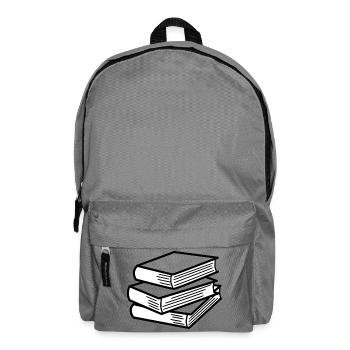 Stack of books - Backpack - elephant grey - Front