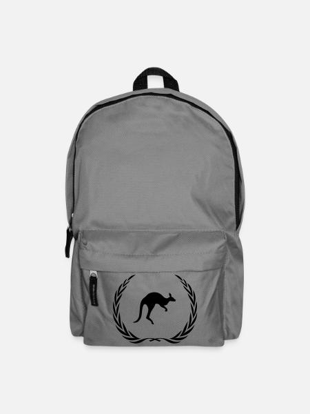 Känguru Tier Kranz - Rucksack - Mittelgrau