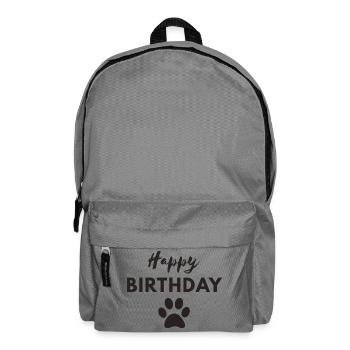 Happy Birthday Dog - Rucksack - Mittelgrau - Vorne