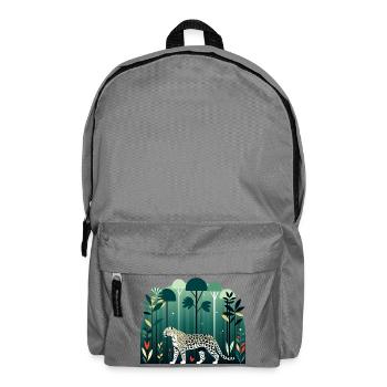 Leopard in the jungle - Backpack - elephant grey - Front