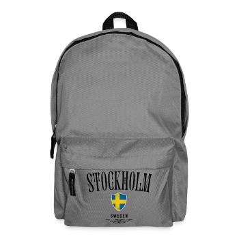 Souvenir Stockholm, Stockholm Sweden - Backpack - elephant grey - Front