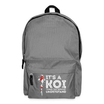 It's a Koi Thing You Wouldn't Understand - Backpack - elephant grey - Front