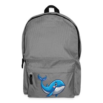 Whale - Backpack - elephant grey - Front