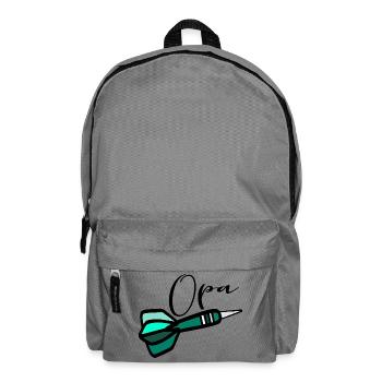 Darts Player Darts Grandpa - Backpack - elephant grey - Front