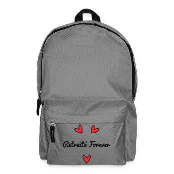 RETIREMENT. RETIRED. HAPPY RETIREMENT. ANNIVERSARY. - Backpack - elephant grey - Front
