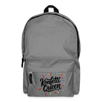 Confetti Queen Party - Backpack - elephant grey - Front