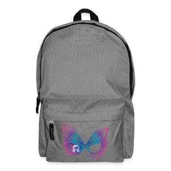 Des lunettes pour chat avec un léopard des neiges espiègle - Sac à dos - gris éléphant - Devant