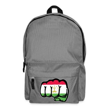 Tadschikisten_Flagge_Faust_used - Backpack - elephant grey - Front