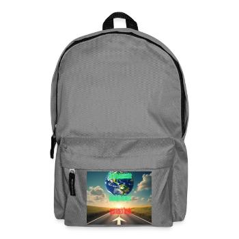 Only the journey you don't start is impossible - Backpack - elephant grey - Front