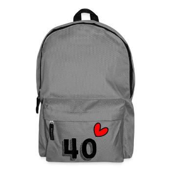40. 40 YEARS. 40th ANNIVERSARY. 40 YEARS ANNIVERSARY. - Backpack - elephant grey - Front