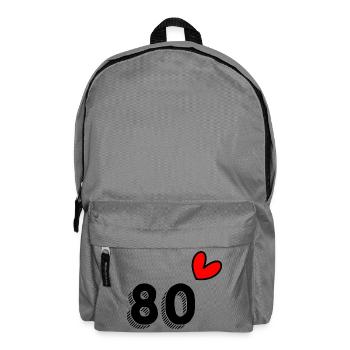 80. 80 YEARS. 80th ANNIVERSARY. 80 YEARS ANNIVERSARY. - Backpack - elephant grey - Front