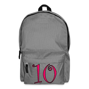 10. 10 YEARS. 10th ANNIVERSARY. 10 YEAR ANNIVERSARY. - Backpack - elephant grey - Front