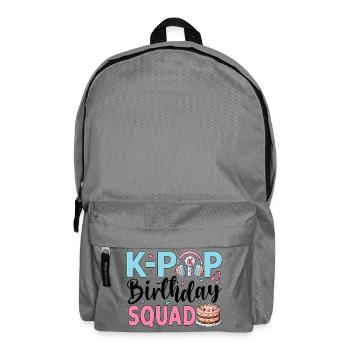 K-Pop Birthday Squad - Backpack - elephant grey - Front