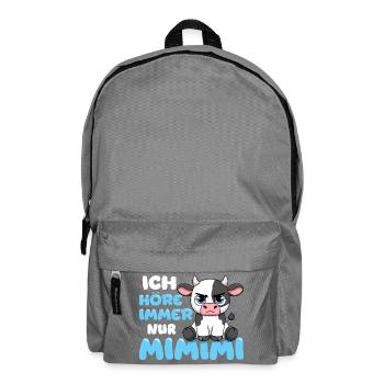 Ich Höre Immer Nur Mimimi Kuh - Rucksack - Mittelgrau - Vorne