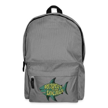 Respektiert die Einheimischen Fischtee - Rucksack - Mittelgrau - Vorne