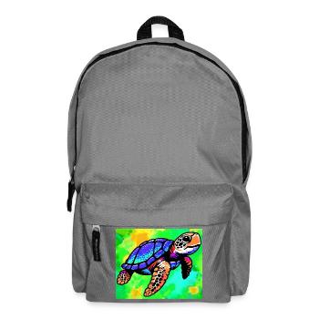 Schildkröte - Rucksack - Mittelgrau - Vorne