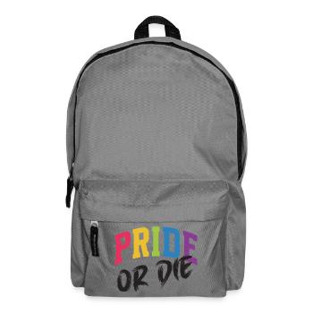 Mois de la Fierté LGBT - Fierté ou Mort - Sac à dos - gris éléphant - Devant