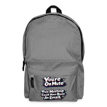 You're muted for this meeting - Backpack - elephant grey - Front