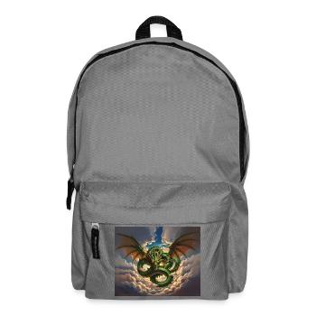 Drachensturm über Wolken - Rucksack - Mittelgrau - Vorne