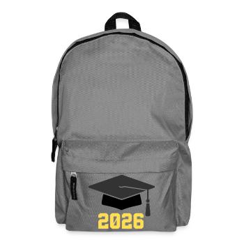 Doktorhut Abschluss 2026 - Rucksack - Mittelgrau - Vorne