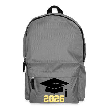 Graduate 2026 Bachelor Hat - Backpack - elephant grey - Front