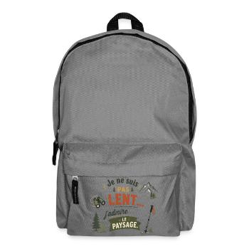 J’admire le paysage pas lent Rando Randonnée  - Sac à dos - gris éléphant - Devant