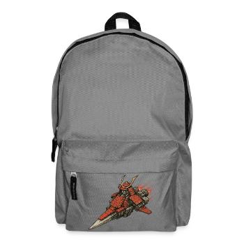 Samurai Raumschiff - Rucksack - Mittelgrau - Vorne