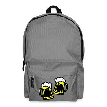 Toasting beer Drinking - Backpack - elephant grey - Front