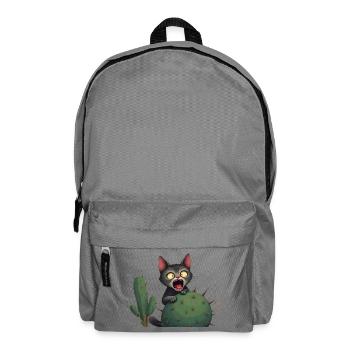 Little accident - Cat and cactus - Rucksack - Mittelgrau - Vorne