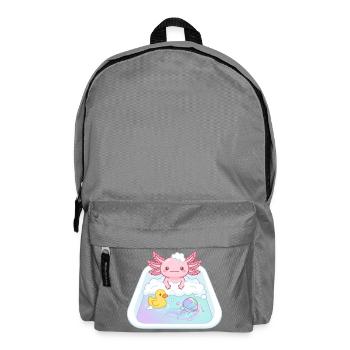Bathtubs Axolotl - Backpack - elephant grey - Front