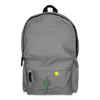 Desert cactus in the sunshine - Backpack - elephant grey - Front