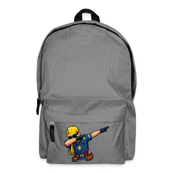 Dabbing Electrician - Backpack - elephant grey - Front