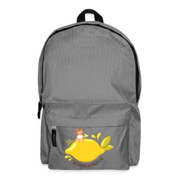 Vitamintastic Zitronen Girl - Rucksack - Mittelgrau - Vorne
