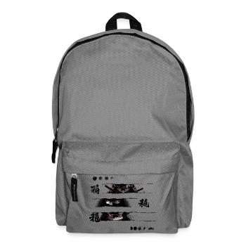 Roter Shinobi Katanas - Rucksack - Mittelgrau - Vorne