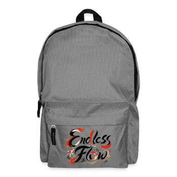 Endless Flow | Japanische Zen Kunst - Rucksack - Mittelgrau - Vorne