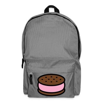 Eissandwich Keks Grafik - Backpack - elephant grey - Front