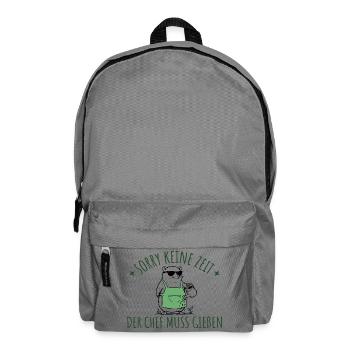 Gartenarbeit Der Chef muss gießen Hobbygärtner - Rucksack - Mittelgrau - Vorne