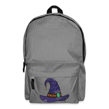 Vintage-Hexenhut-Halloween-Gruselsaison - Rucksack - Mittelgrau - Vorne