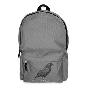 Great European Raven Black Grafik in Grau - Rucksack - Mittelgrau - Vorne