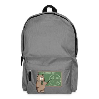 Eine ausgewogene Ernährung für Bären - Rucksack - Mittelgrau - Vorne
